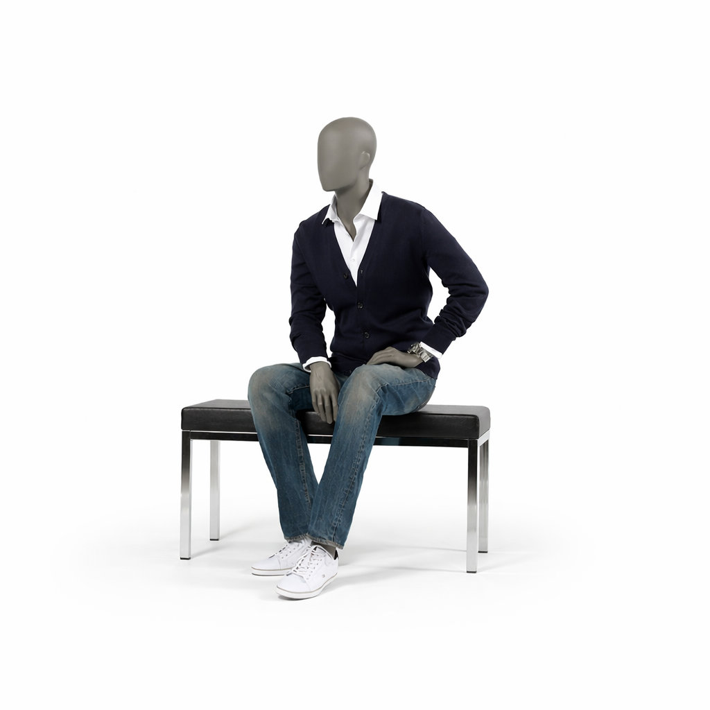 Mannequin homme assis