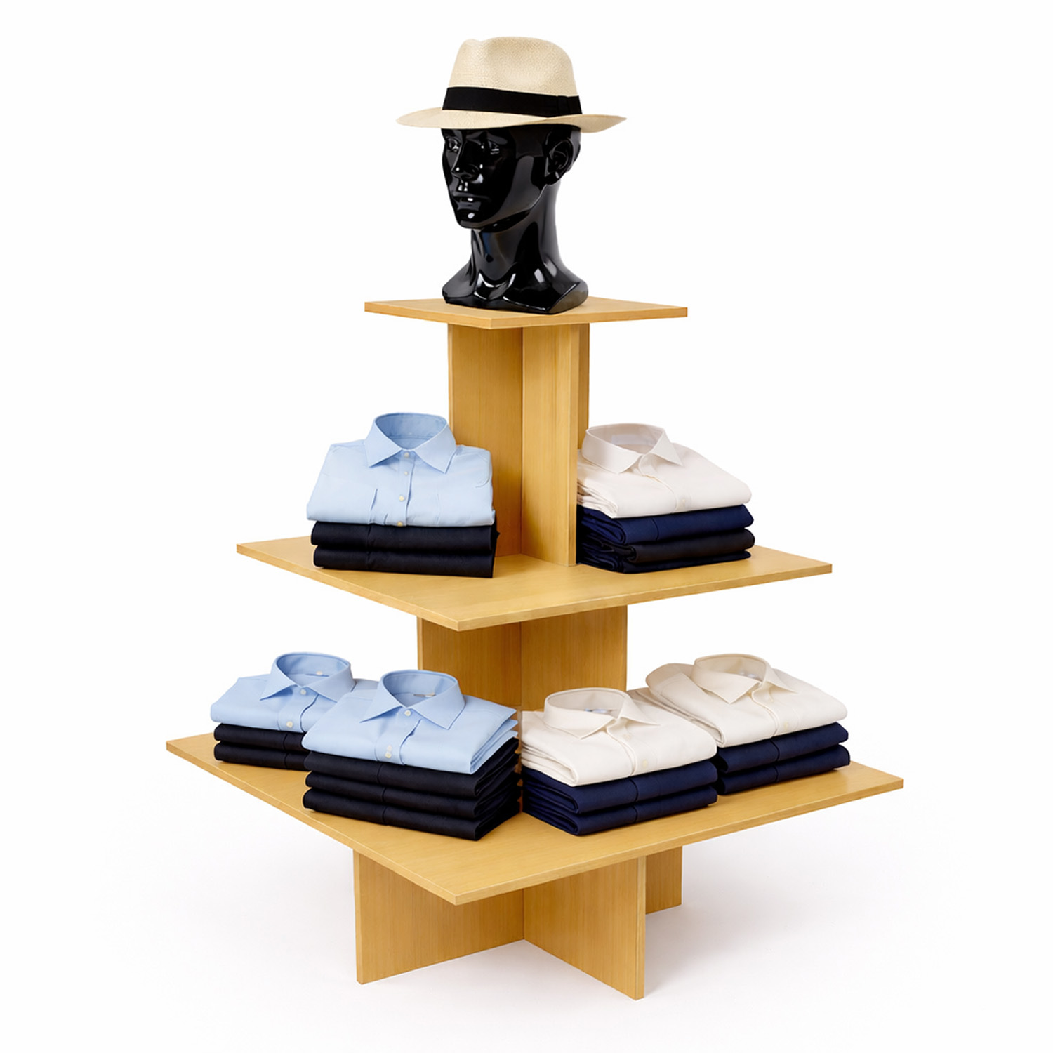 Présentoir pyramide 3 niveaux