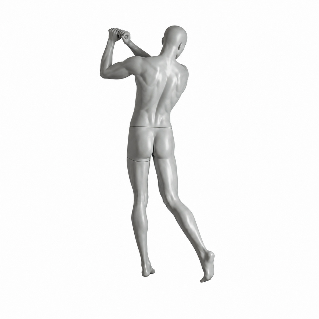 Mannequin homme golf – Pose de swing