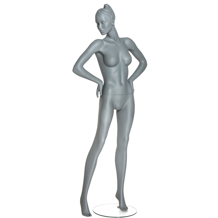 Mannequin femme cheveux sculptés