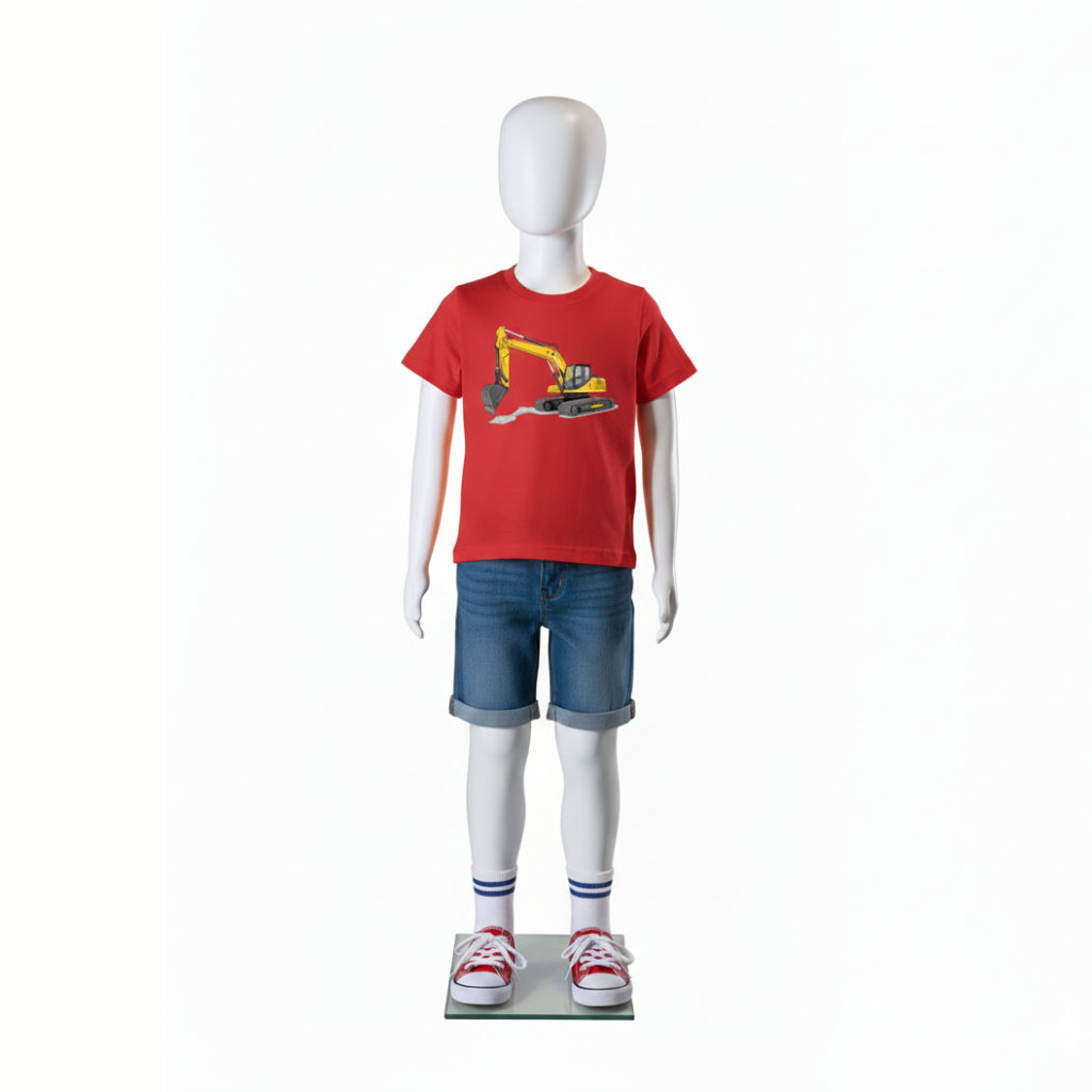 Mannequin enfant avec tête abstraite