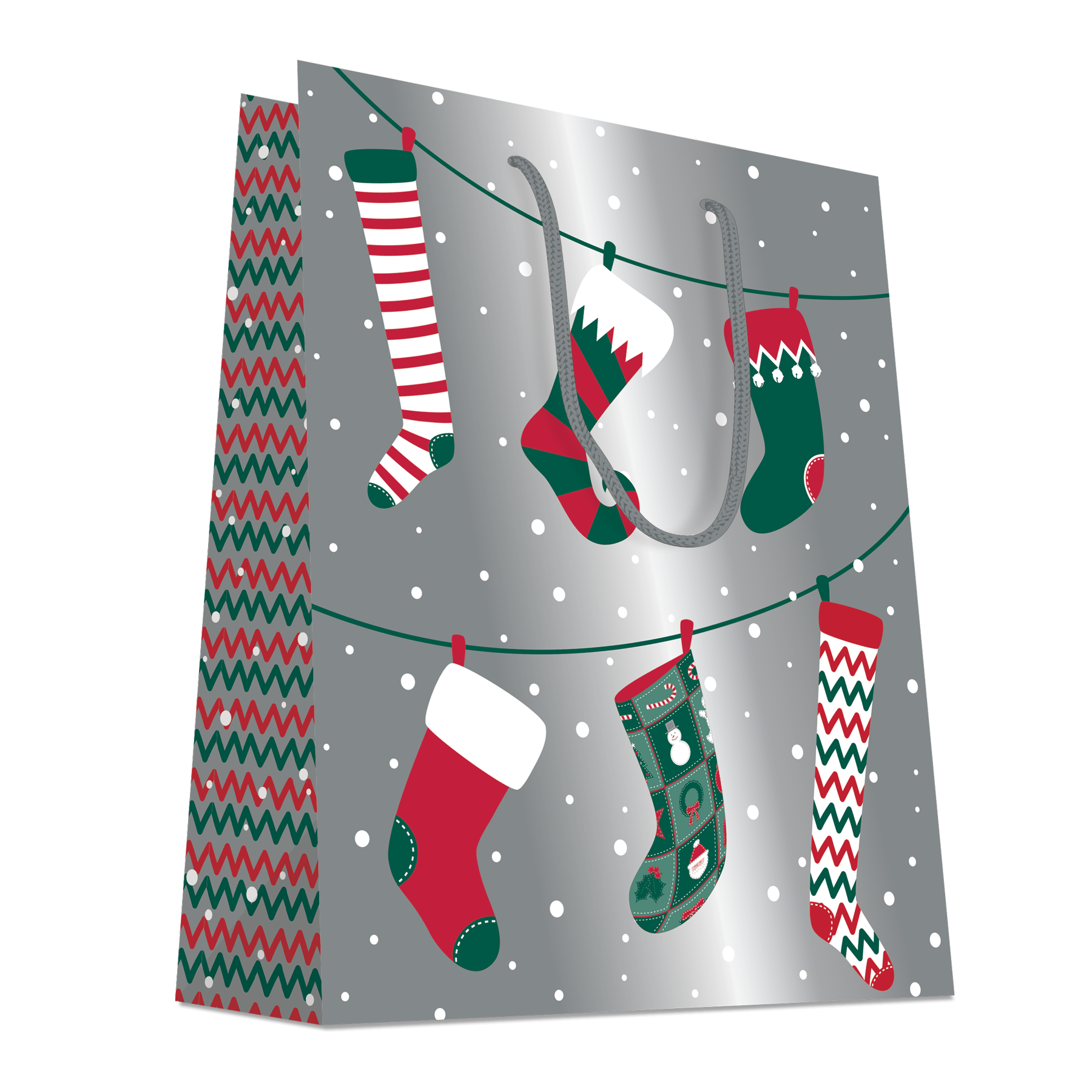 Chaussettes de Noël en Bois Personnalisables - 30 cm x 23 cm