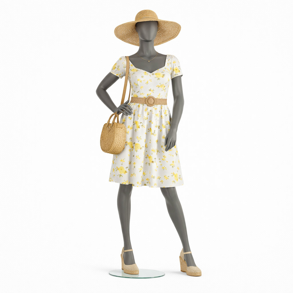 Mannequin femme mince abstrait