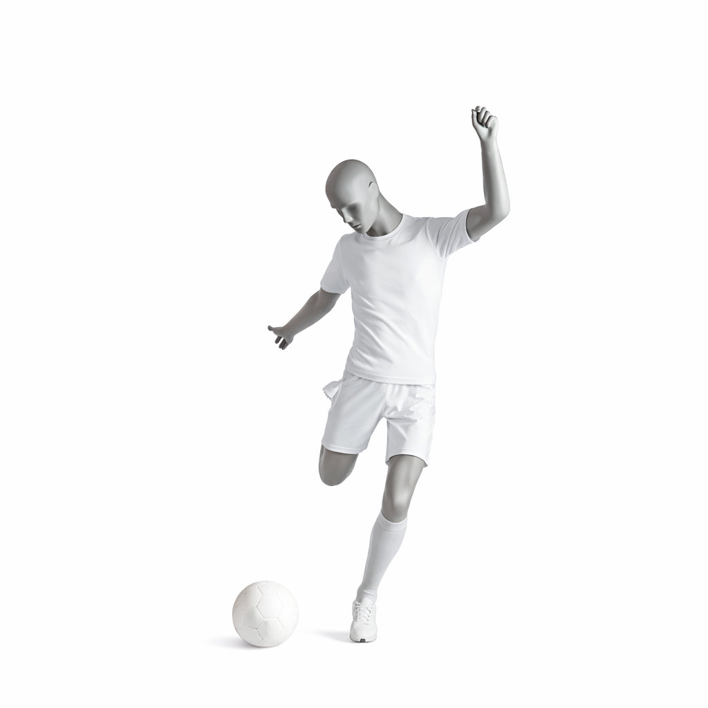 Mannequin homme footballeur