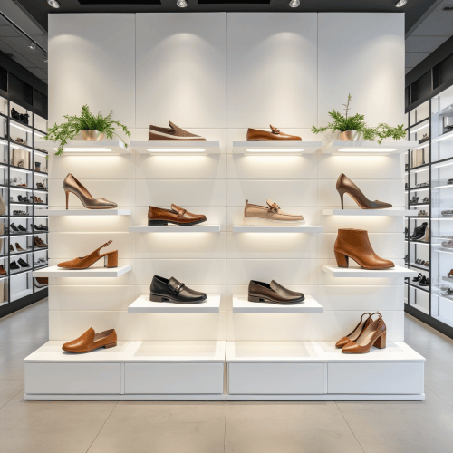 Mur à rainures pour chaussures