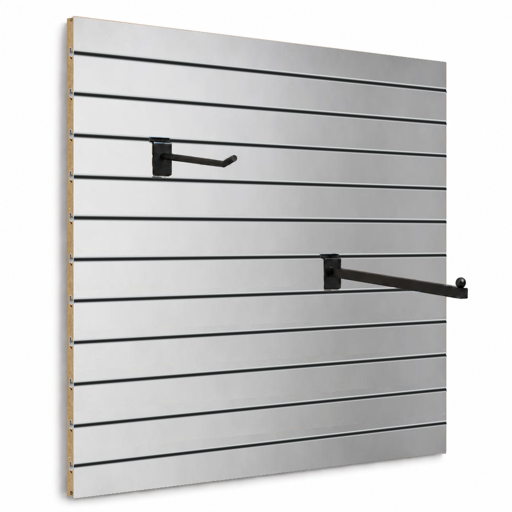 Panneau rainuré Spacewall Aspect Alu brossé