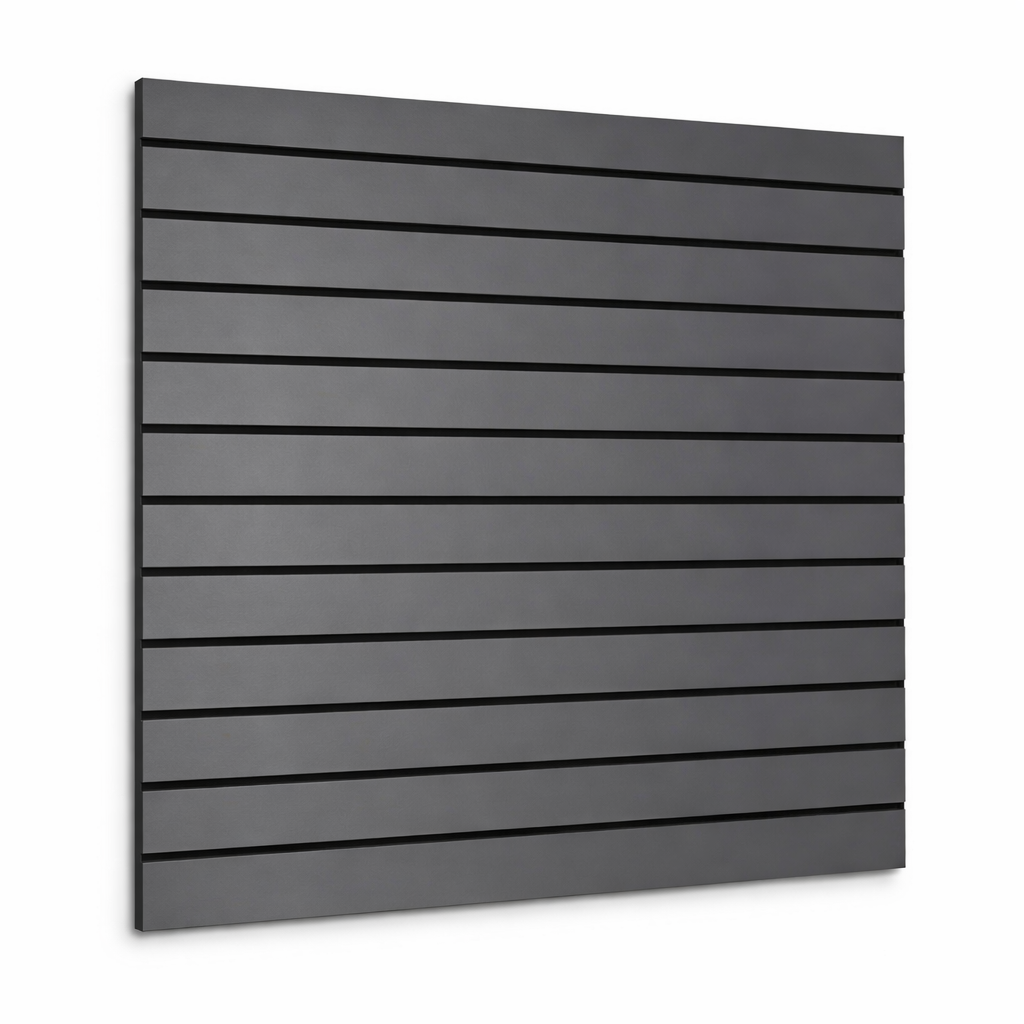 Panneau rainuré, décor anthracite