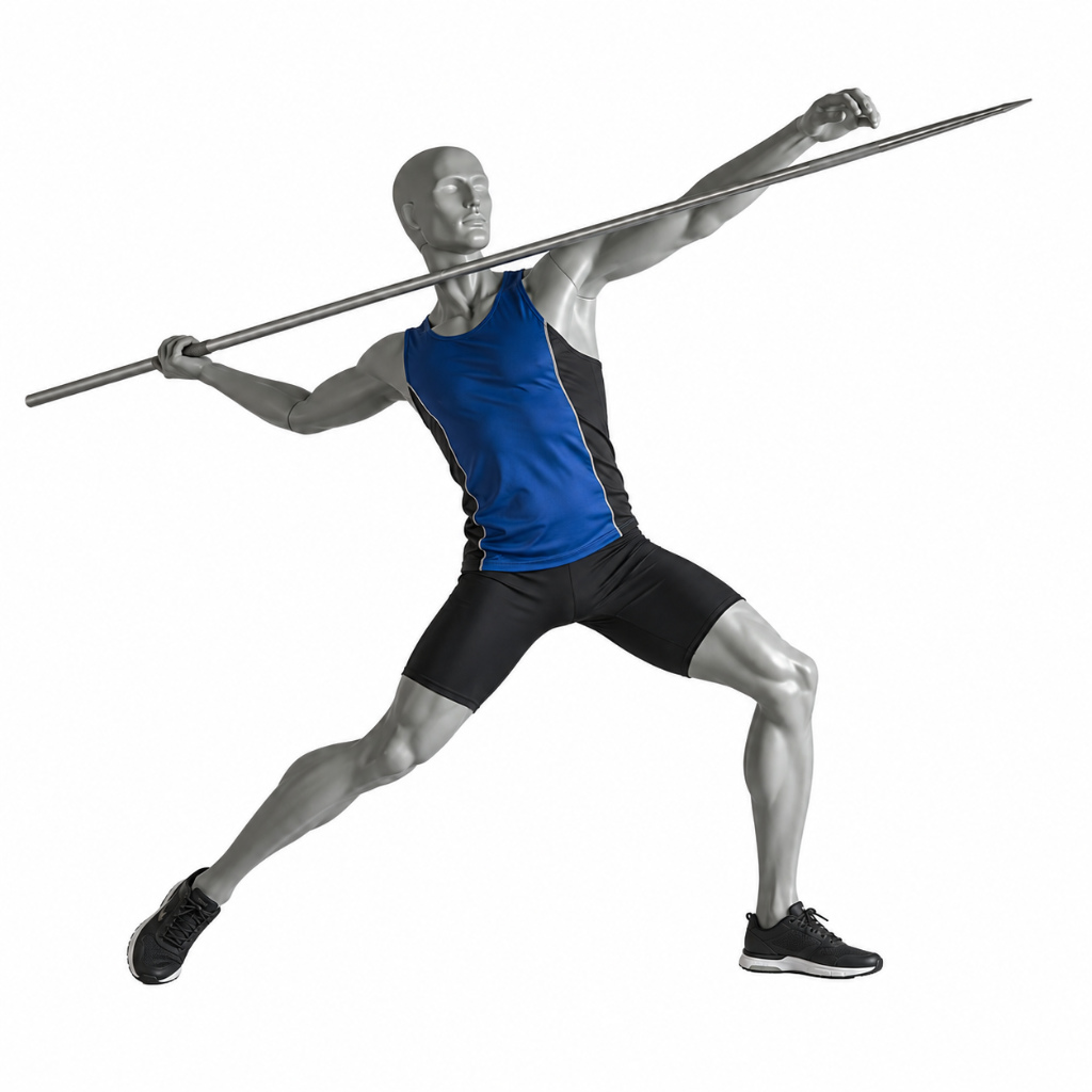 Mannequin homme – Lancer de javelot