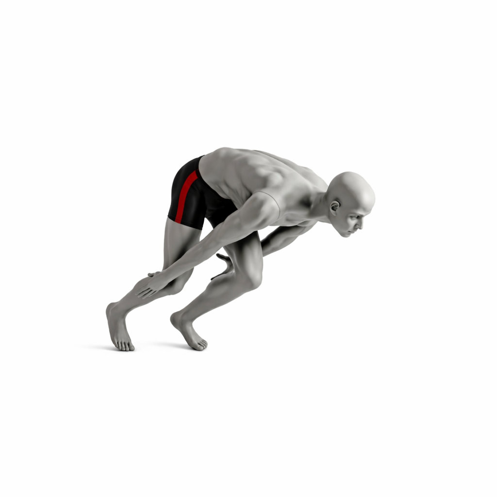 Mannequin homme nageur tête stylisée