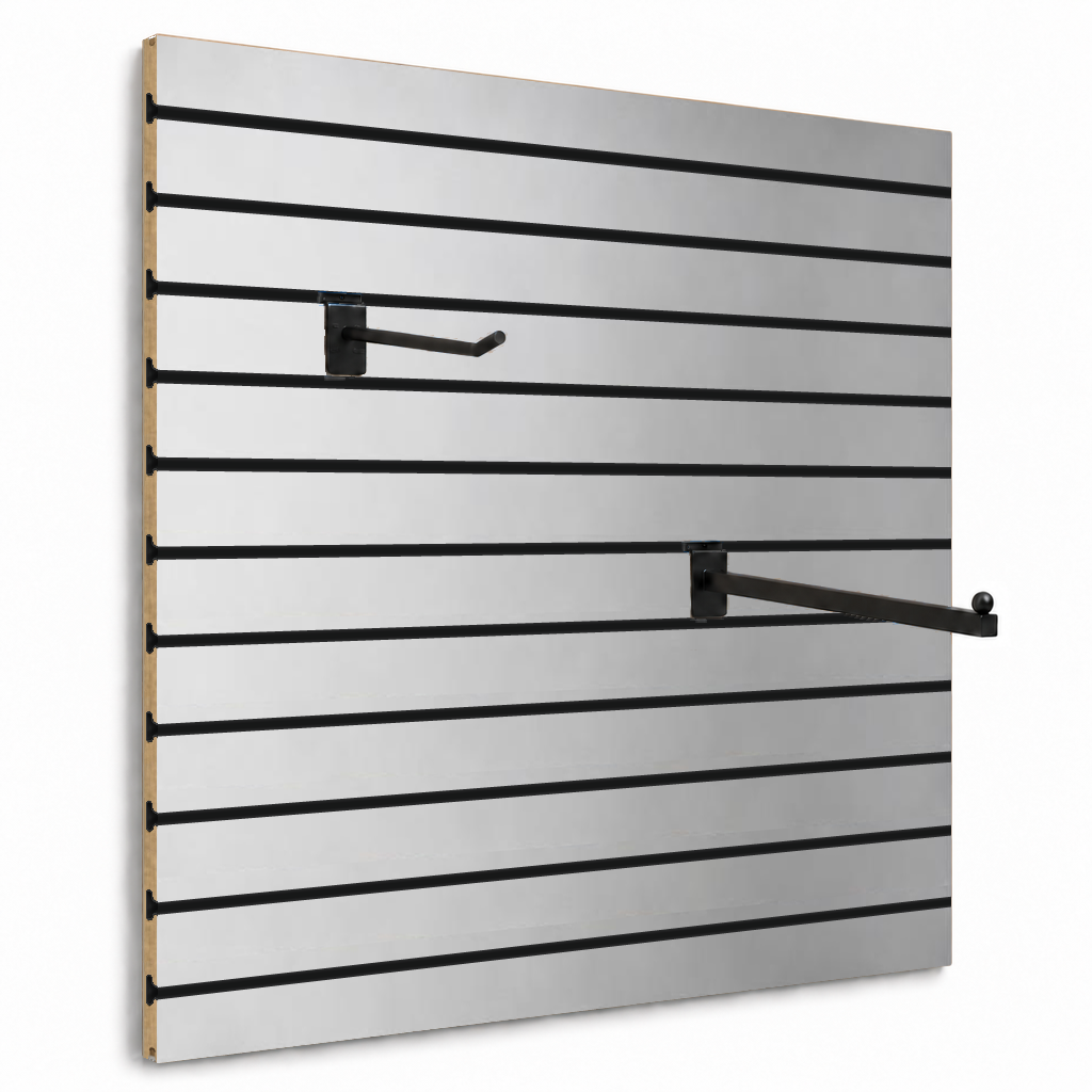 Panneau rainuré Spacewall Aspect Alu brossé