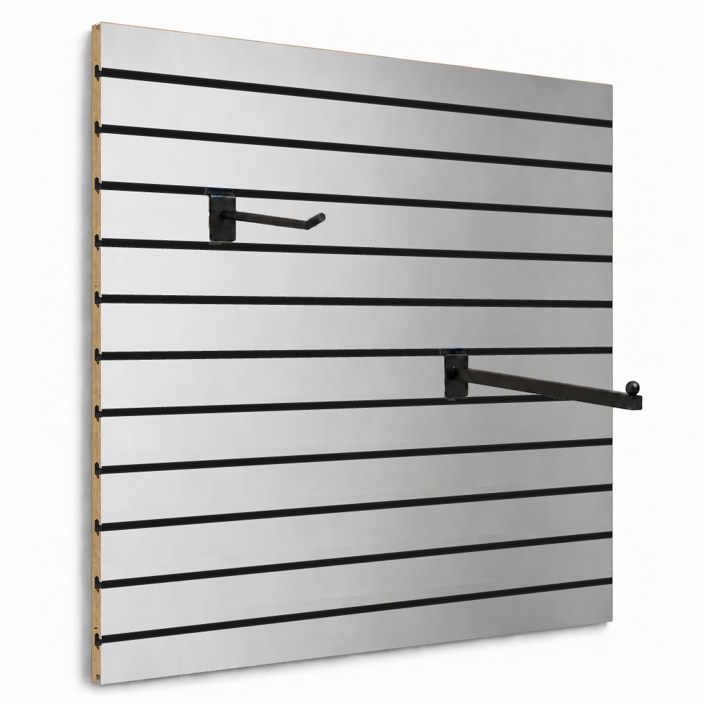 Panneau rainuré Spacewall Aspect Alu brossé