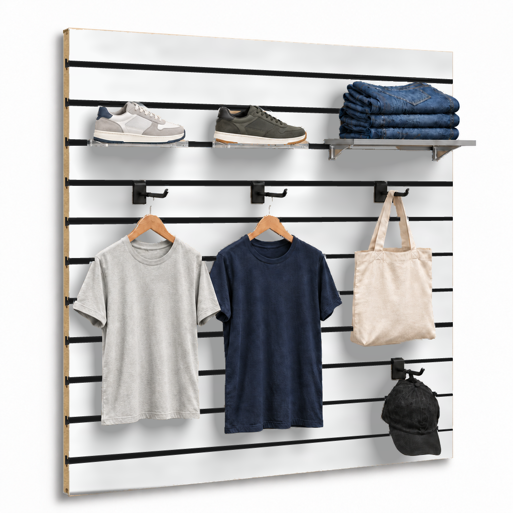 Panneau rainuré Spacewall Blanc (mat)