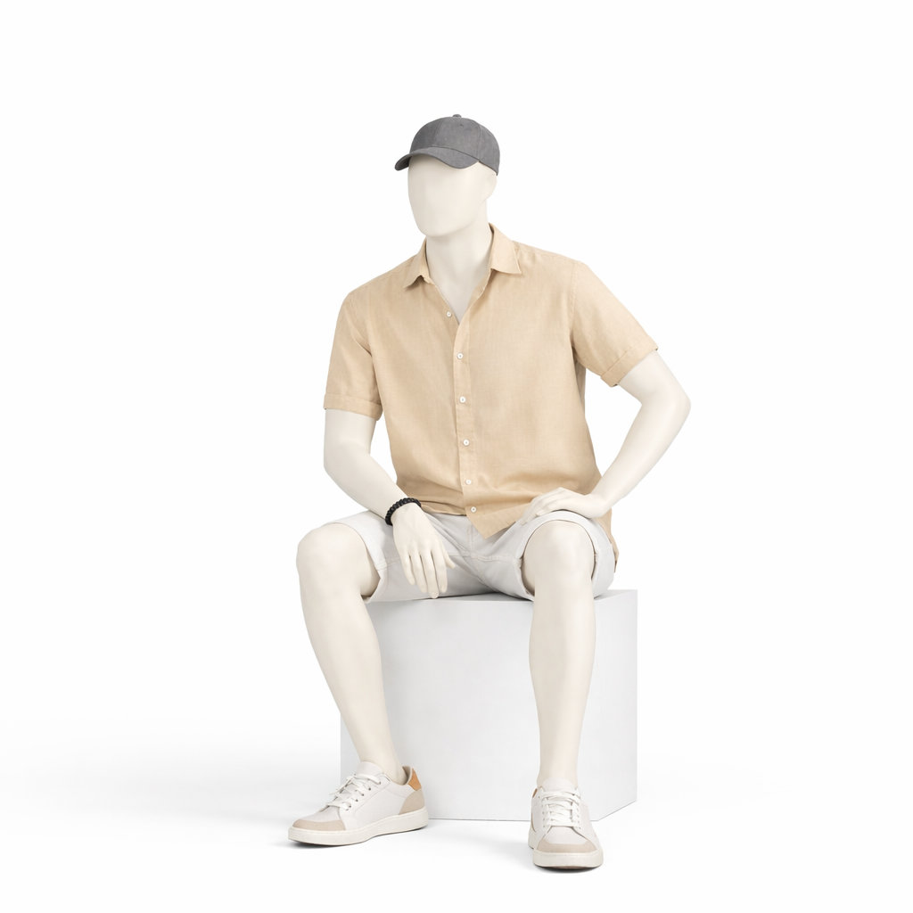 Mannequin homme assis