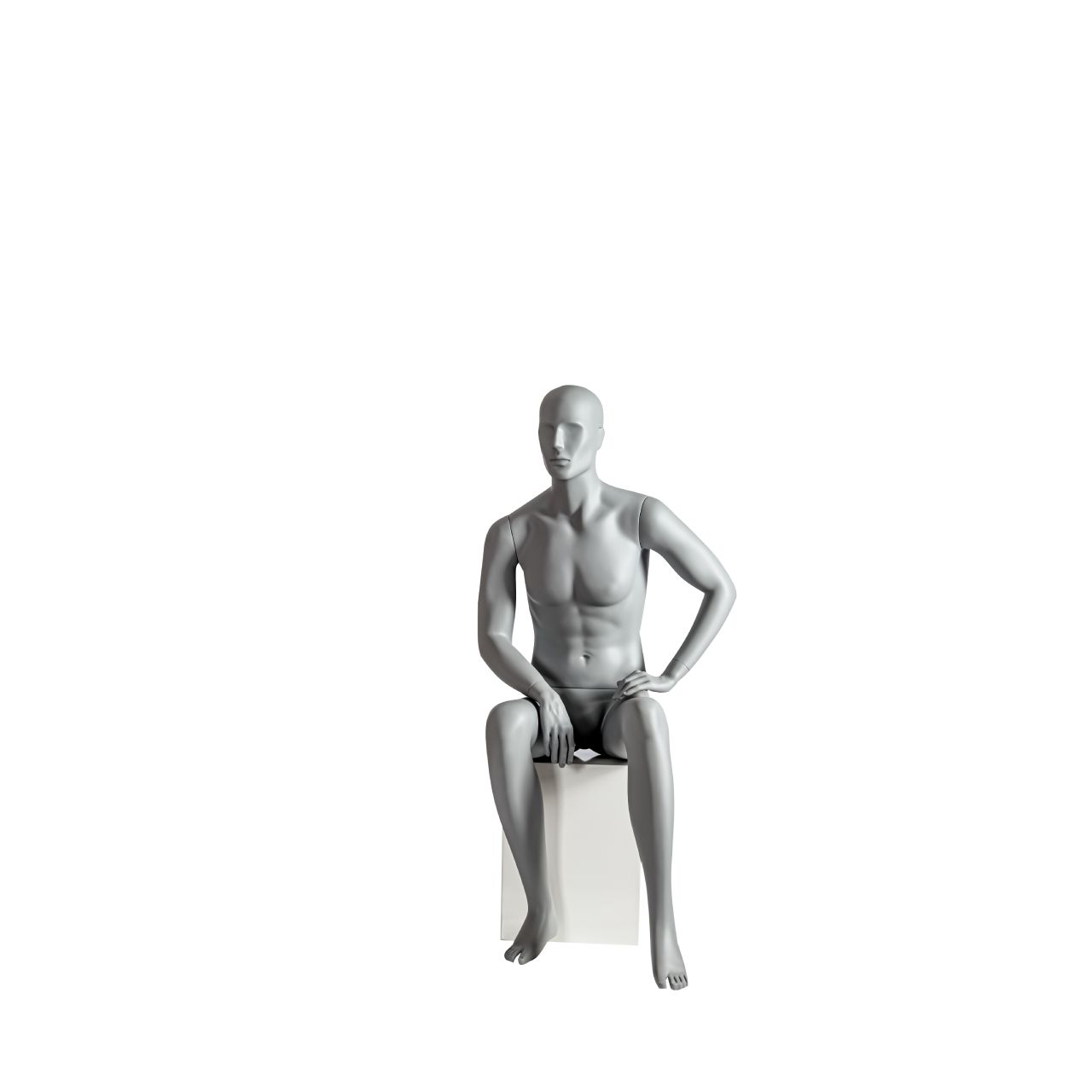Mannequin homme moderne assis