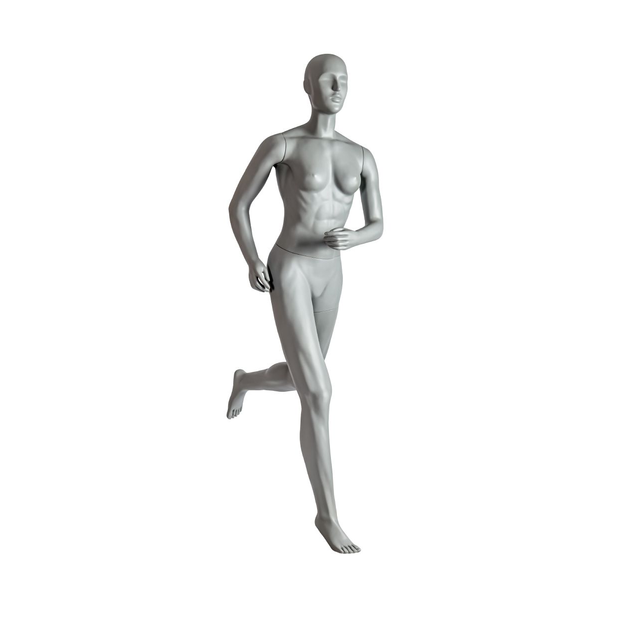 Mannequin femme running tête abstraite