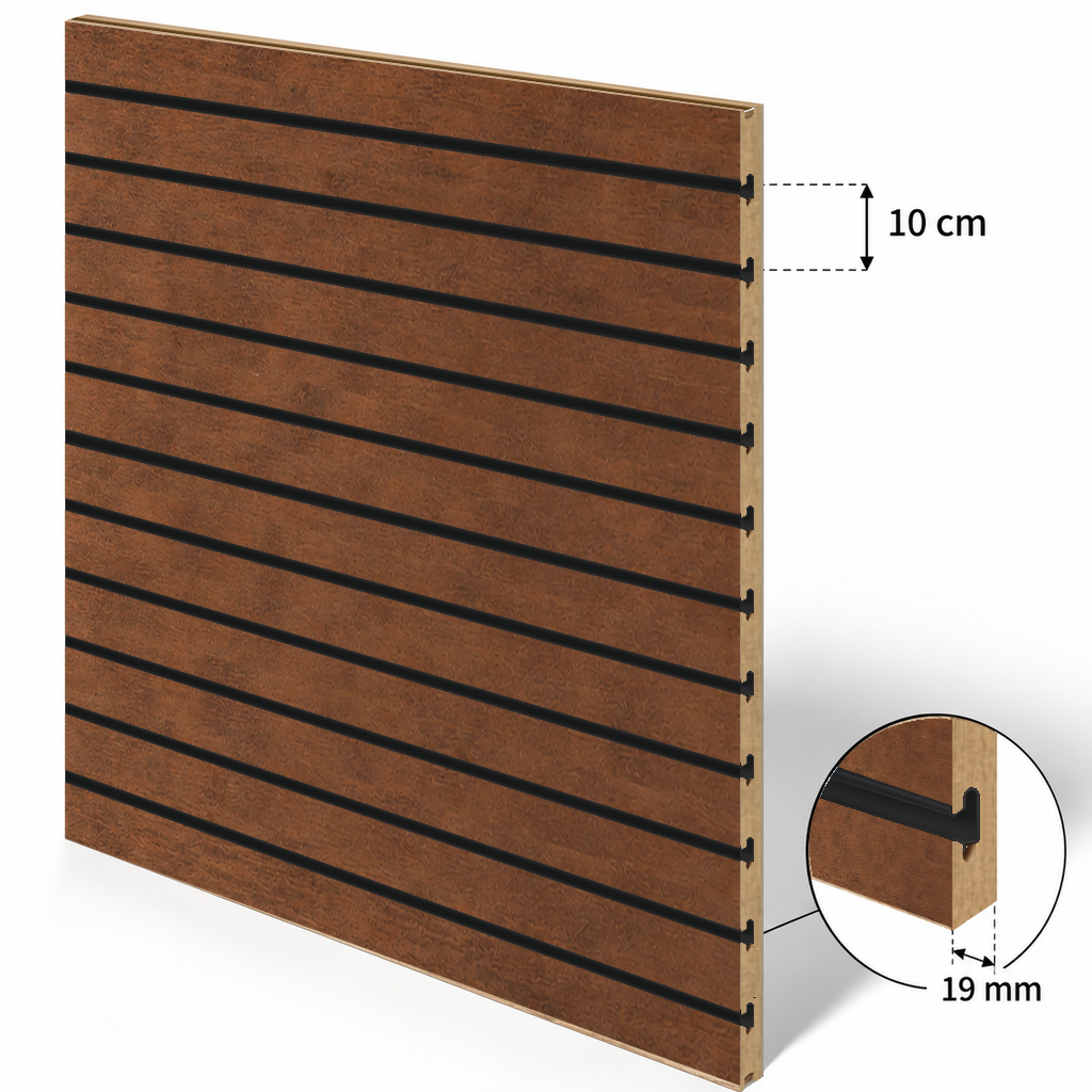 Panneau rainuré Spacewall Aspect Noyer