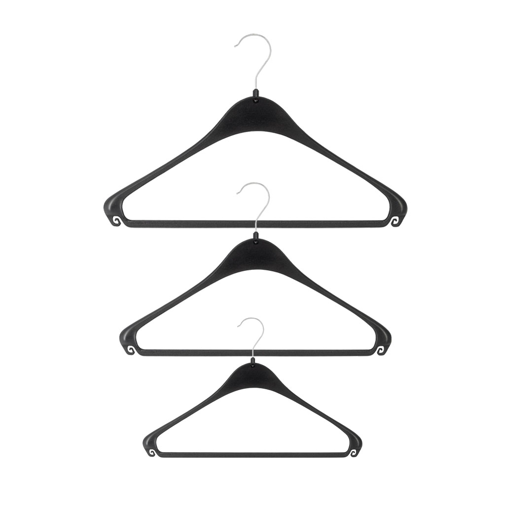 Cintre moulé en plastique noir