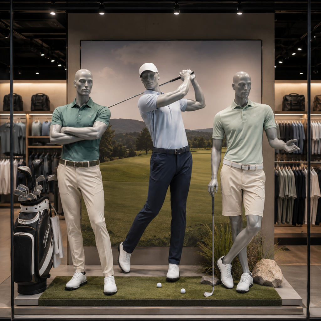 Mannequin homme golf – Pose de swing