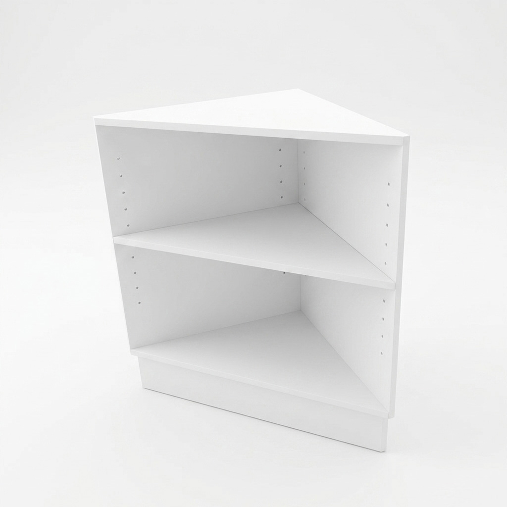 Comptoir angle extérieur 90°, décor blanc