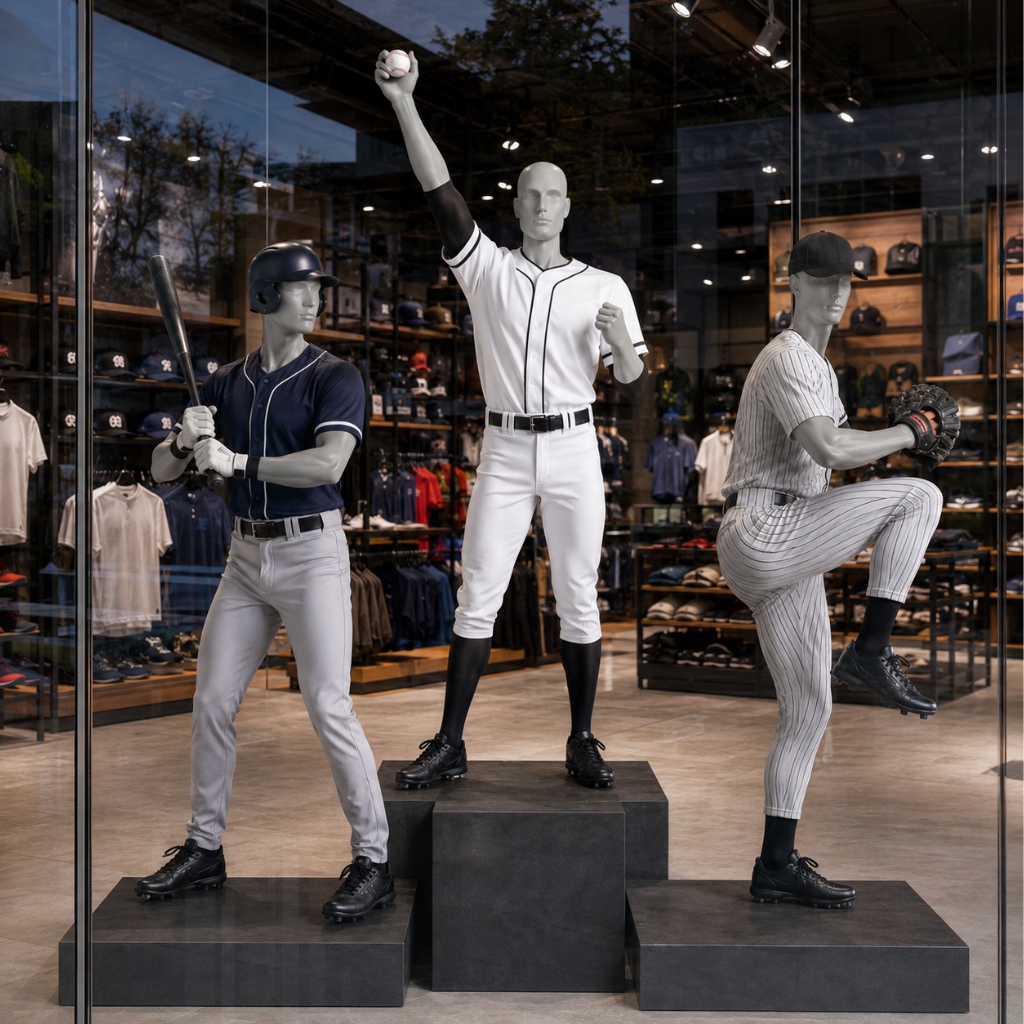 Mannequin homme sportif – Pose debout avec bras plié