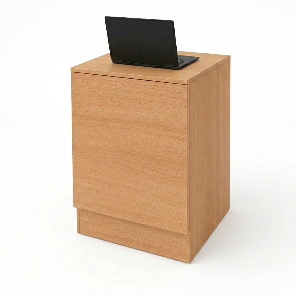 Comptoir droit, décor hêtre