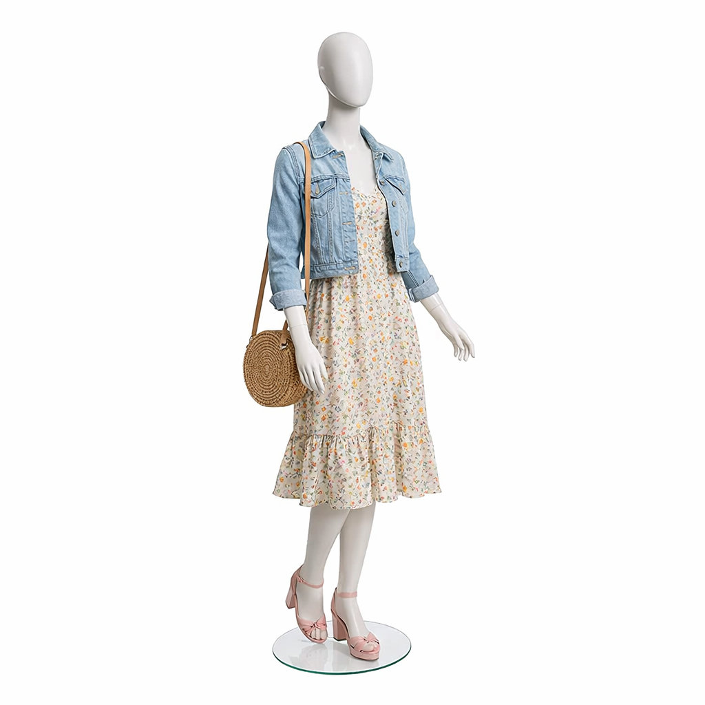 Mannequin femme haut de gamme avec tête abstraite