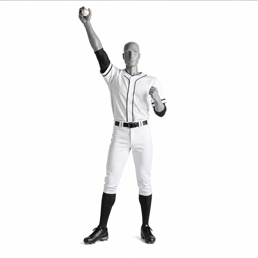 Mannequin homme sportif – Pose debout avec bras plié