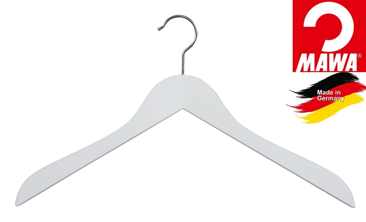 Cintre bois MAWA, blanc