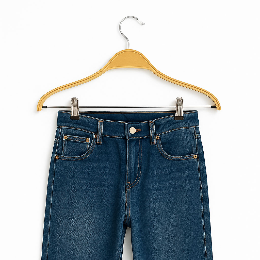 Cintres en bois stratifié avec barre de pincement