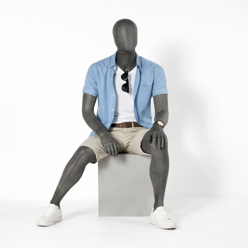 Mannequin homme assis premium