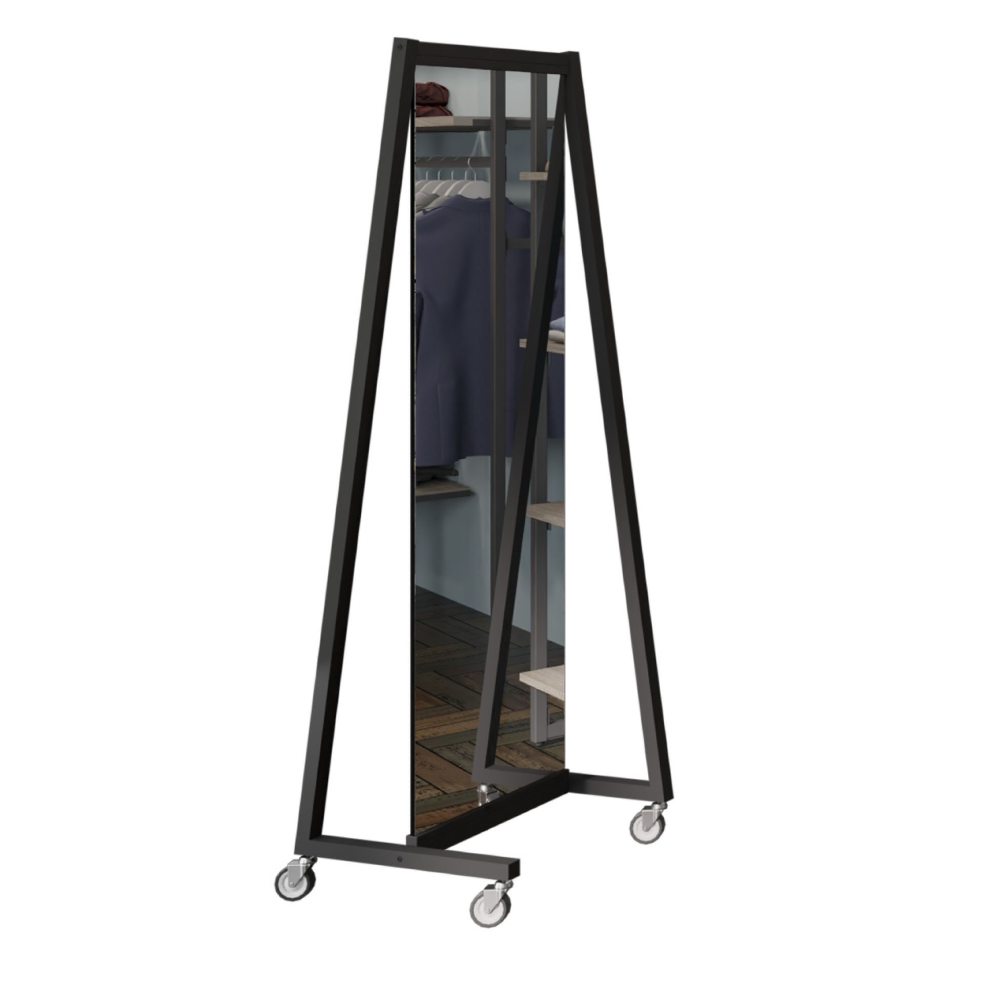 Miroir roulant noir