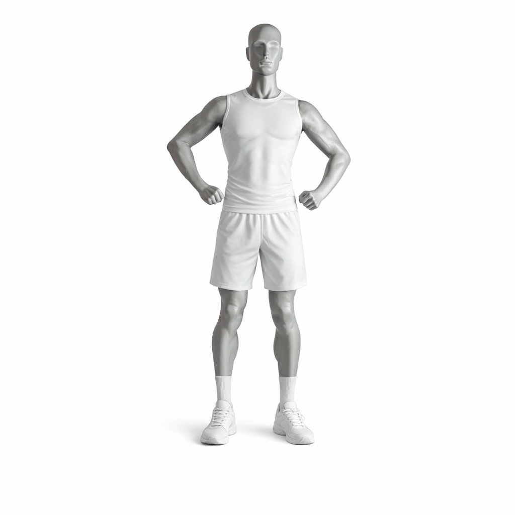 Mannequin homme sportif avec muscles