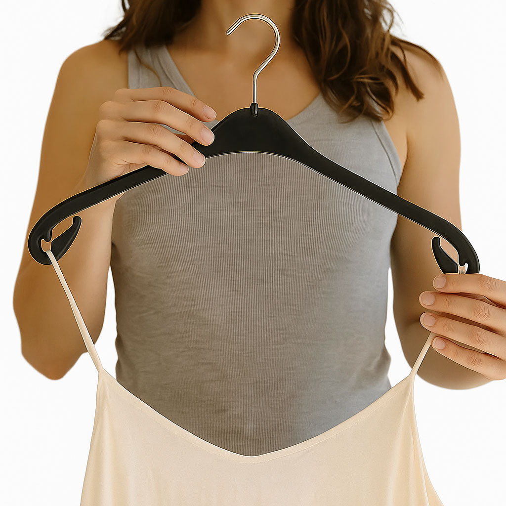 Cintres plastique, l 38 cm