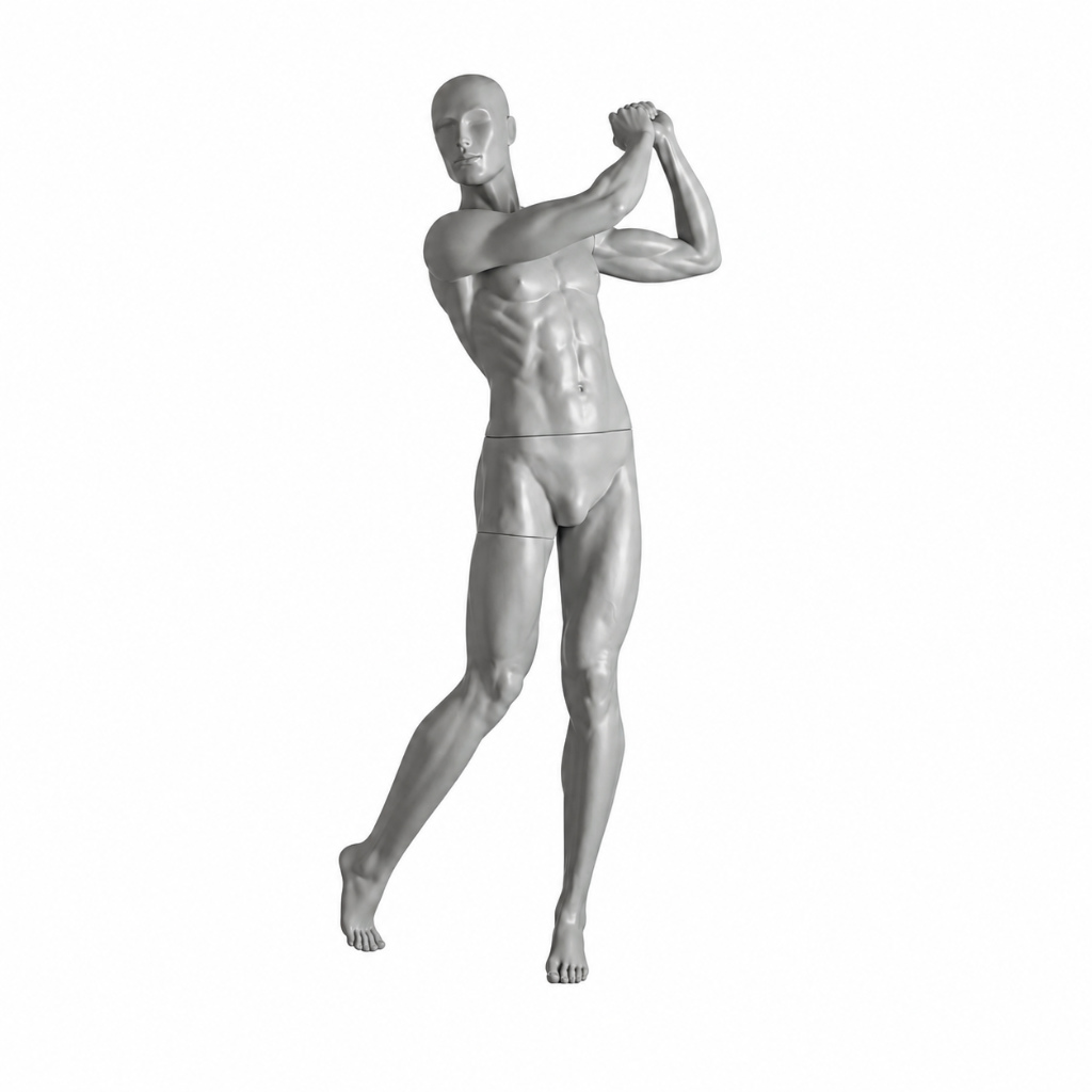 Mannequin homme golf – Pose de swing