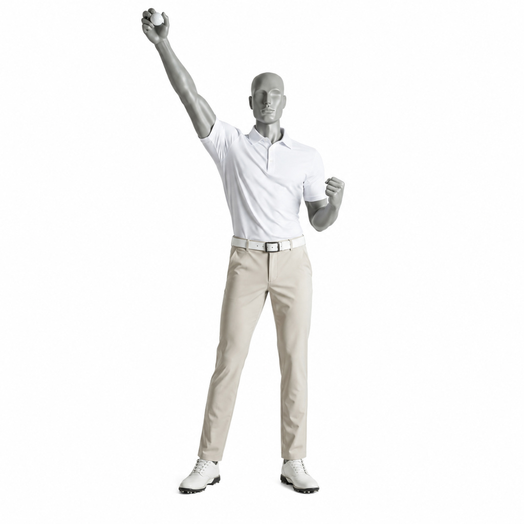 Mannequin homme sportif – Pose debout avec bras plié