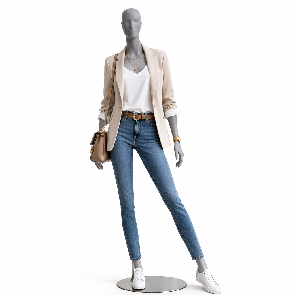 Mannequin femme, gris