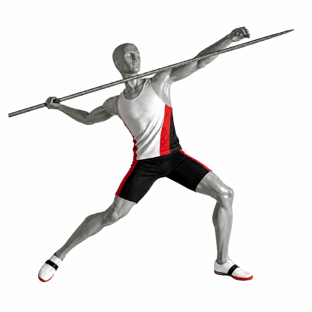 Mannequin homme – Lancer de javelot