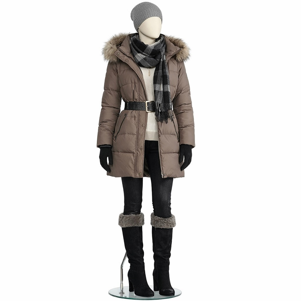 Mannequin femme abstrait déhanché