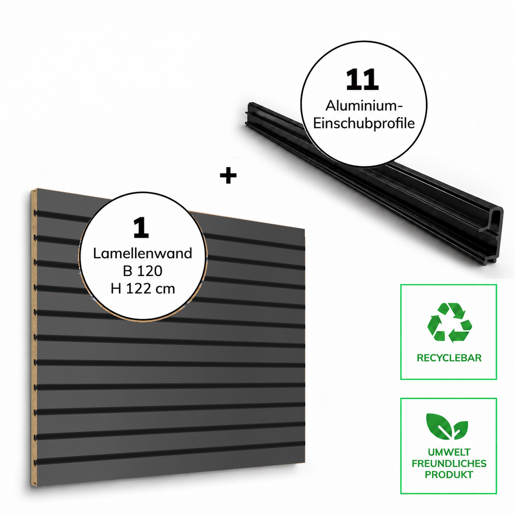 Panneau rainuré Spacewall Aspect Anthracite