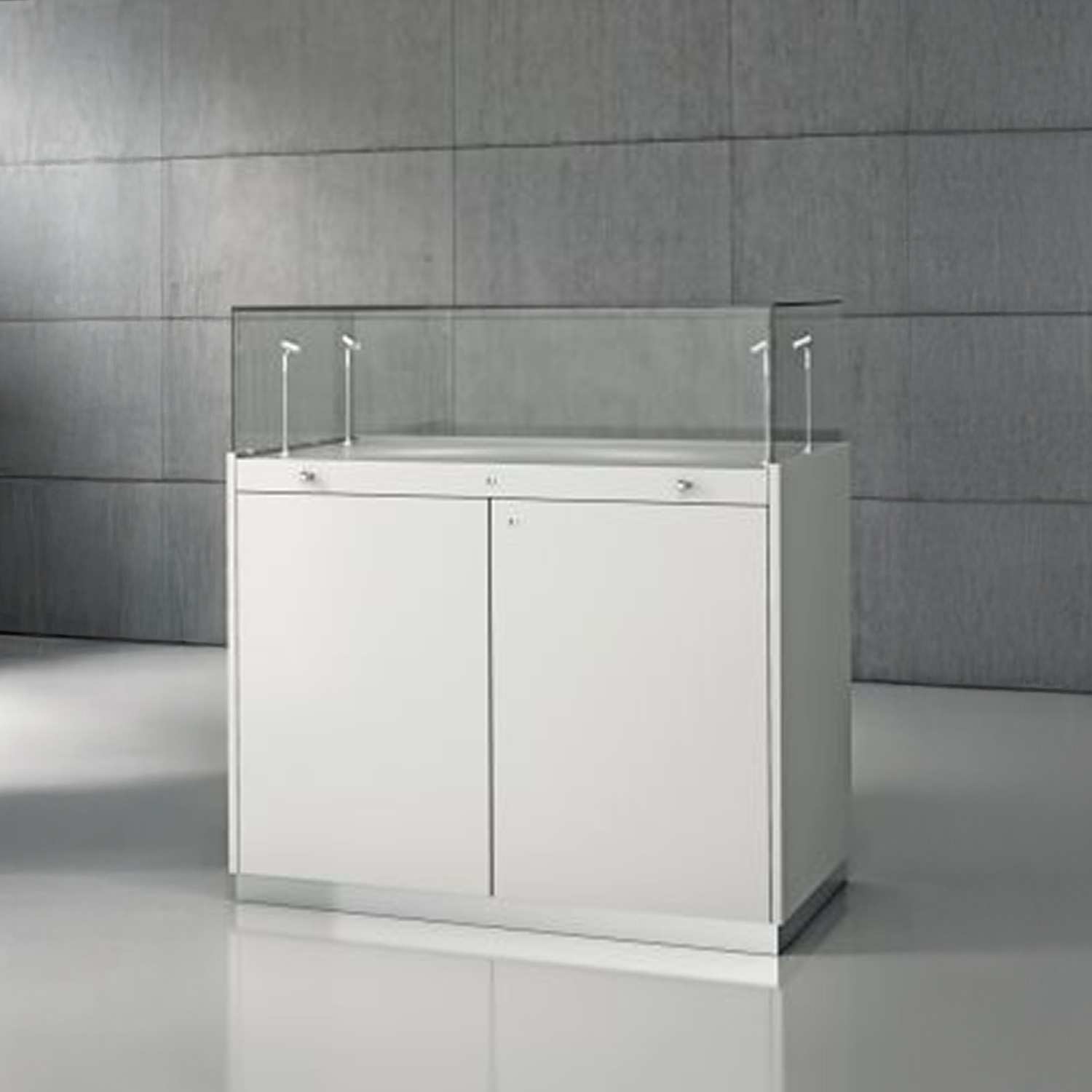 Vitrine comptoir avec éclairage