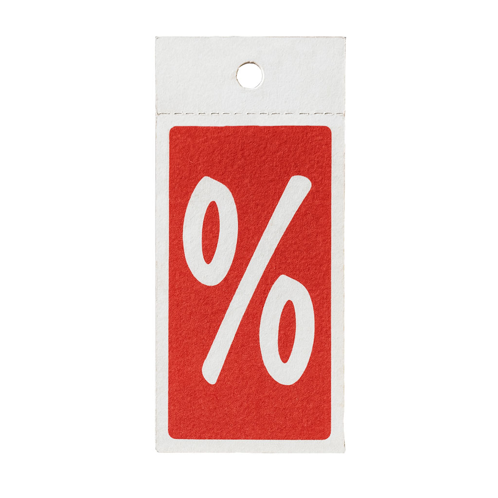 Etiquettes à trou pour cintres