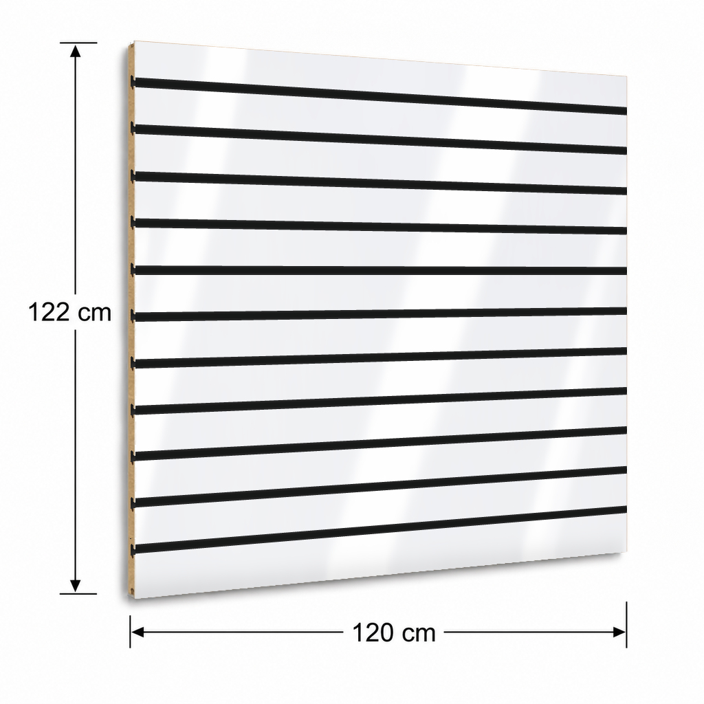 Panneau rainuré Spacewall Blanc (brillant)