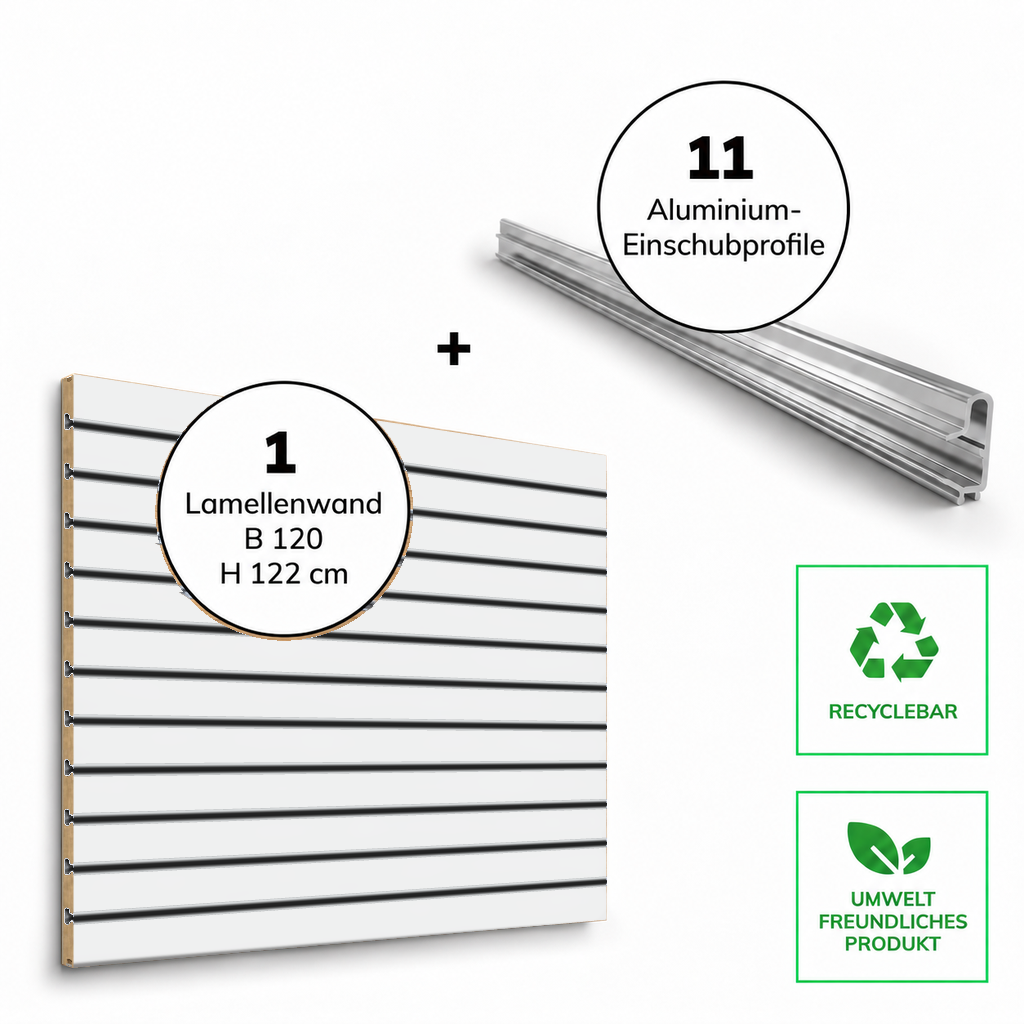 Panneau rainuré Spacewall Blanc (mat)