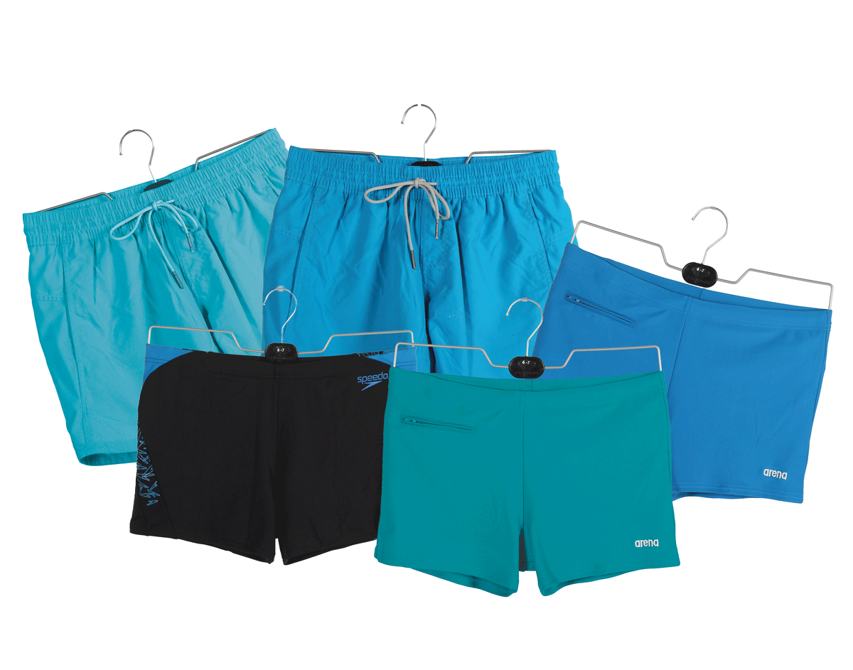 Cintre pour maillot de bain avec attache pour la jambe