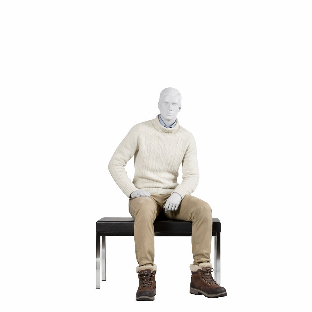 Mannequin homme assis