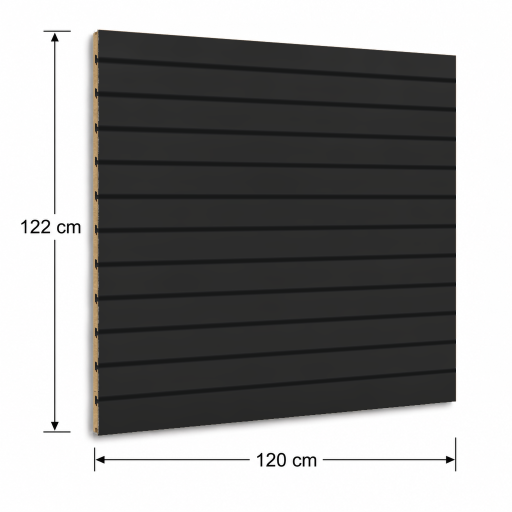 Panneau rainuré Spacewall Noir (mat)