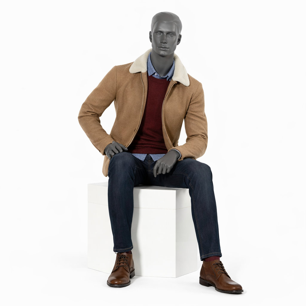 Mannequin homme assis