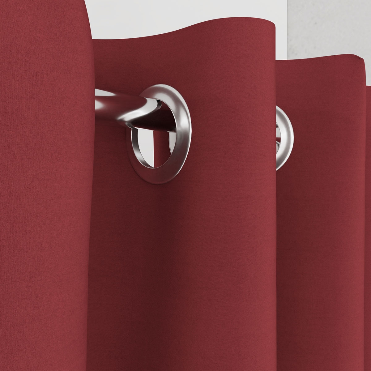Vorhang rot für Umkleidekabine