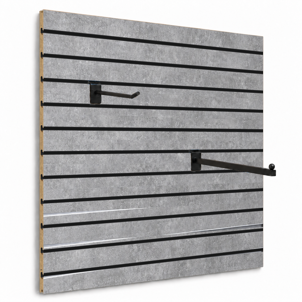 Panneau rainuré Spacewall Gris Aspect Béton