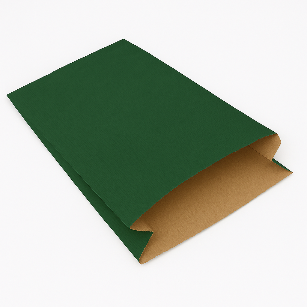 Pochette cadeau papier vert